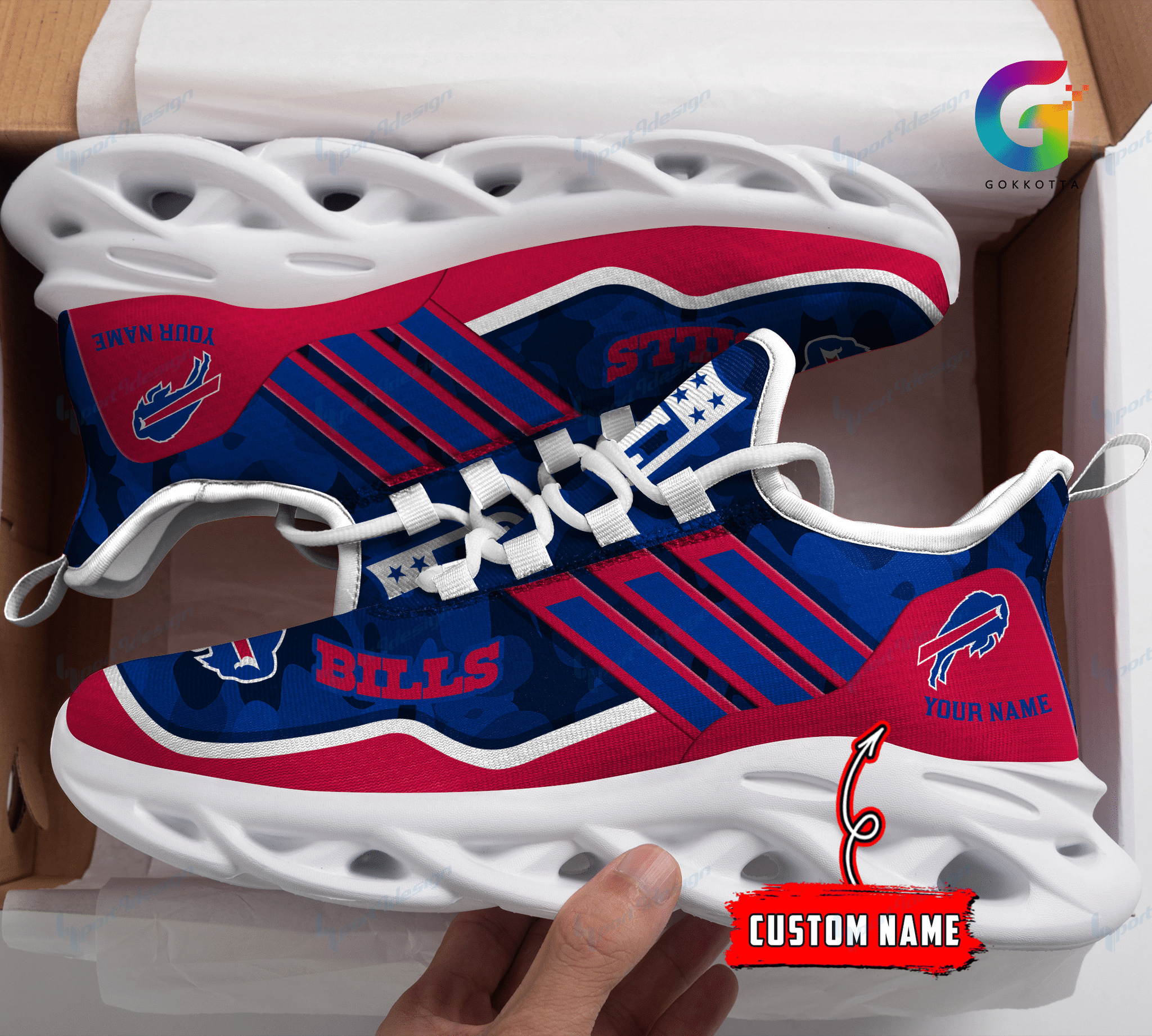 Buffalo Bills Personalized Yezy Running Sneakers Bg328