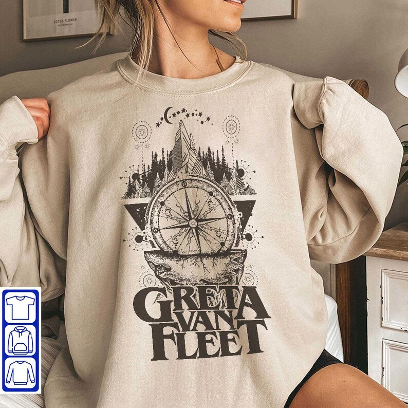 Greta Van Fleet Shirt, Dream In Gold Tour 2023 Shirt, Greta Van Fleet Merch, Greta Van Fleet Shirt 2023