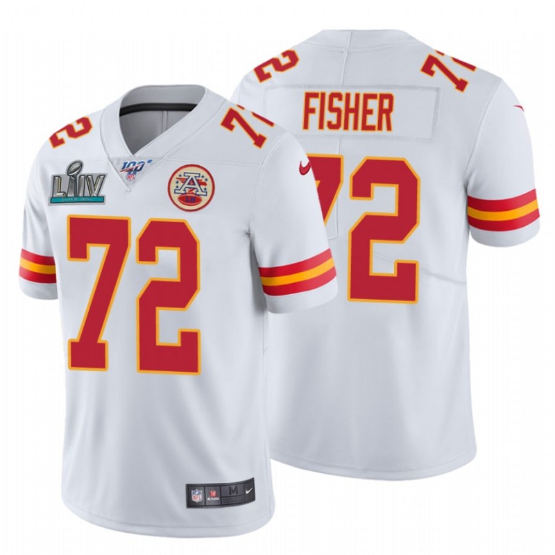 Men’S Eric Fisher Kansas City Chiefs White Super Bowl Liv White Vapor Limited Jersey – All Stitched, Embroidery