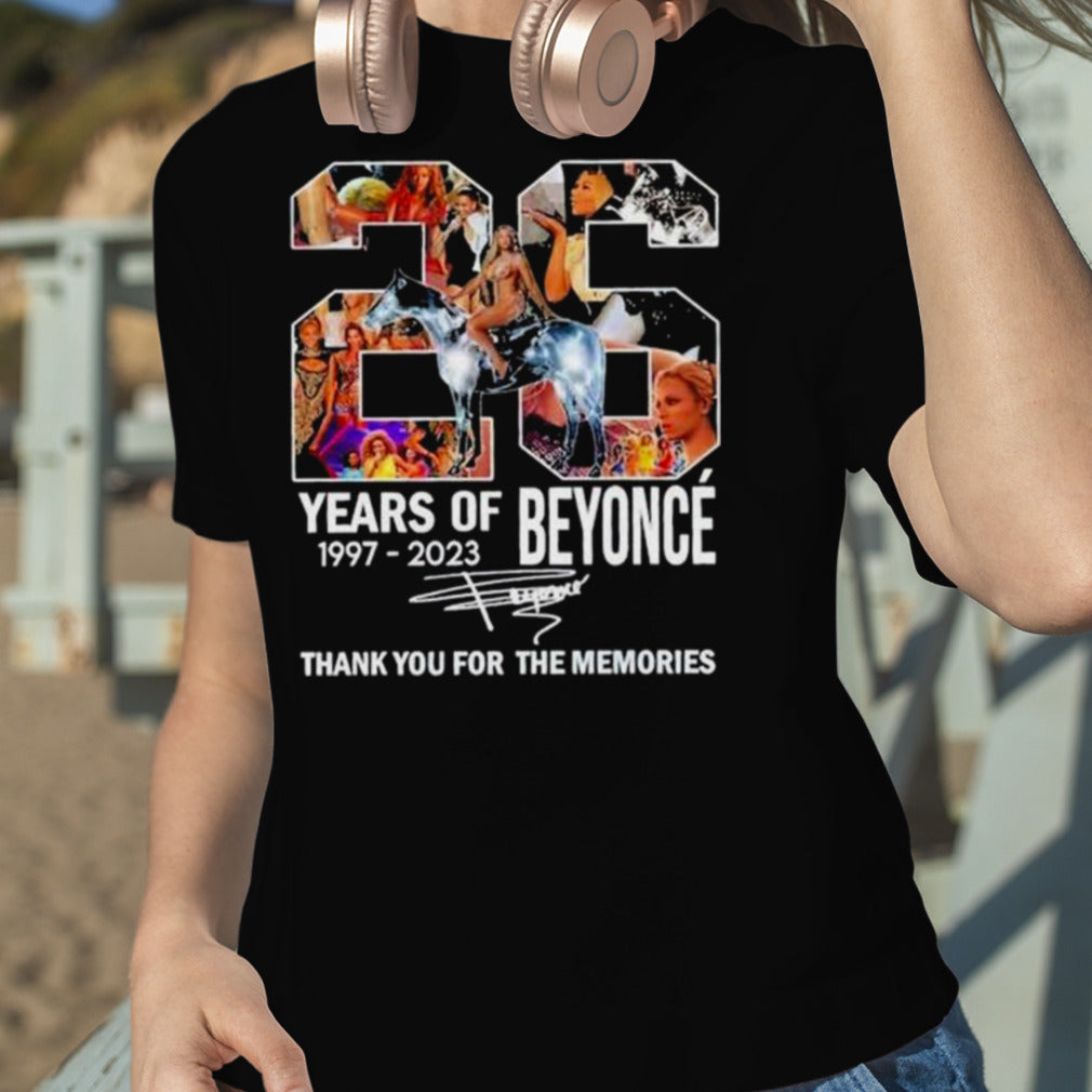 26 Years Of Beyonce Thank You For The Memories Renaissance 2023 World Tour T Shirt