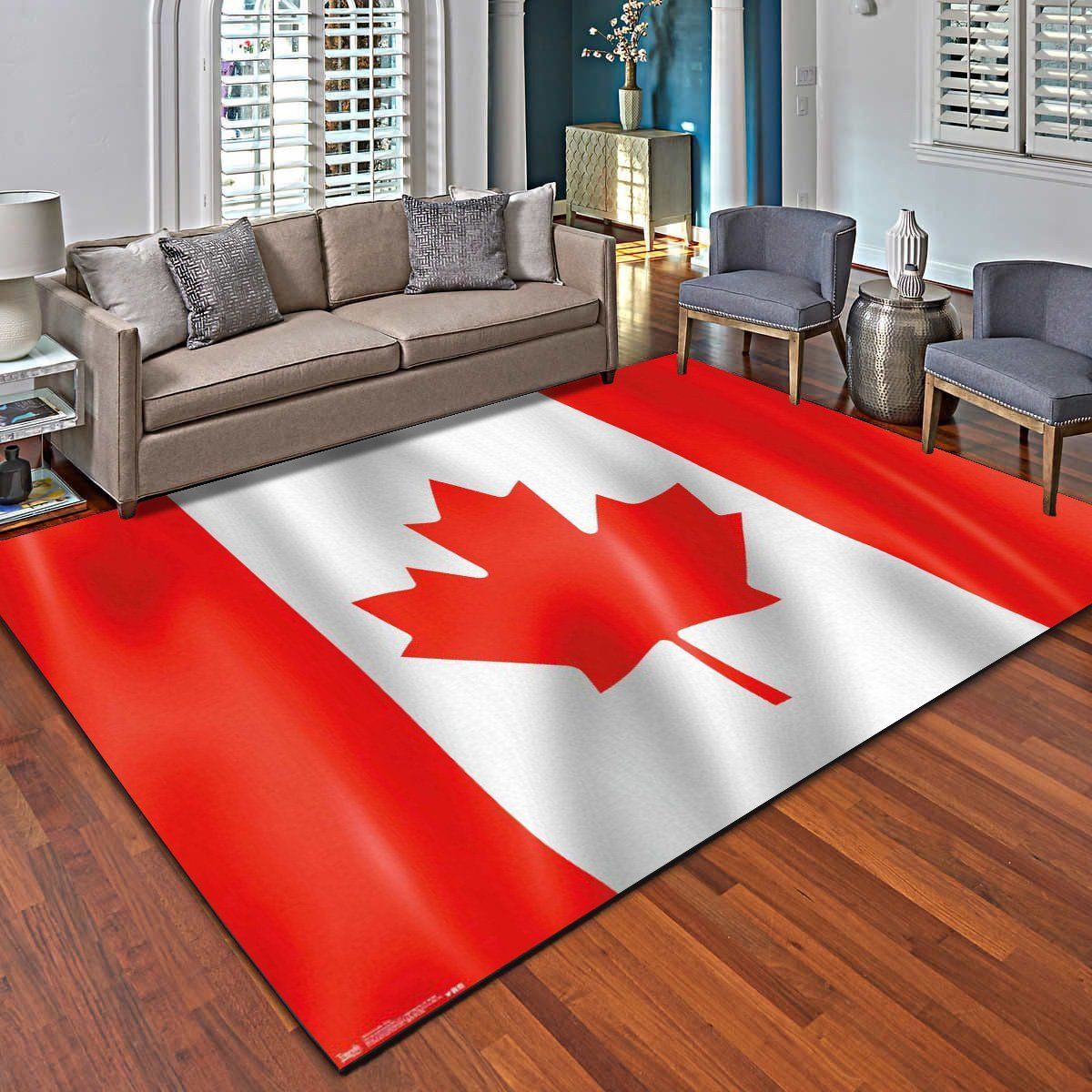 Canada Flag Area Rugs, Living Room C …