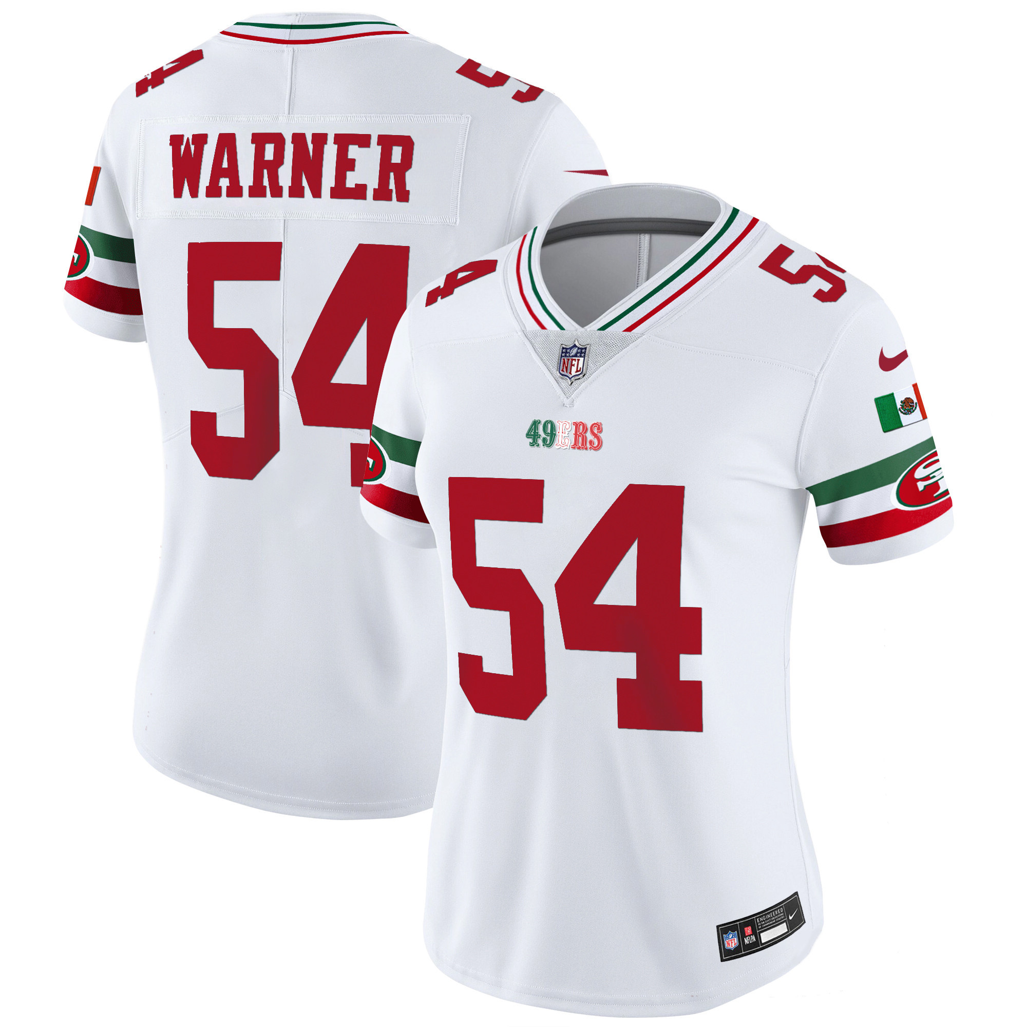 Women’S 49Ers Mexico Vapor Jersey V2 – All Stitched