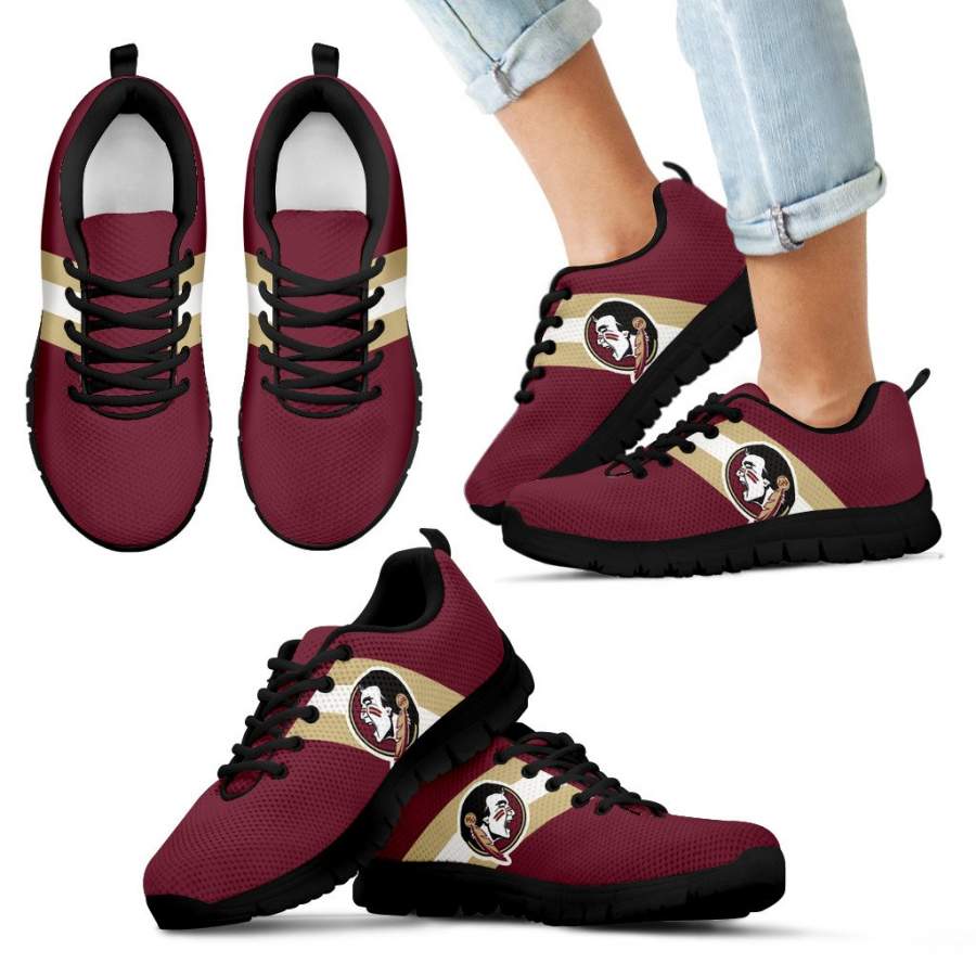 Three Colors Vertical Florida State Seminoles Sneakers