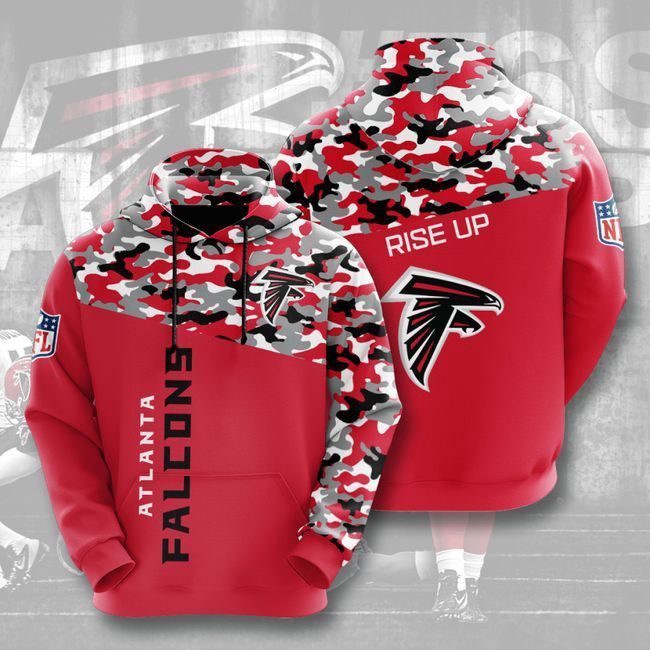 Atlanta Falcons Football Camo 47 Unisex 3D Hoodie Gift For Fans