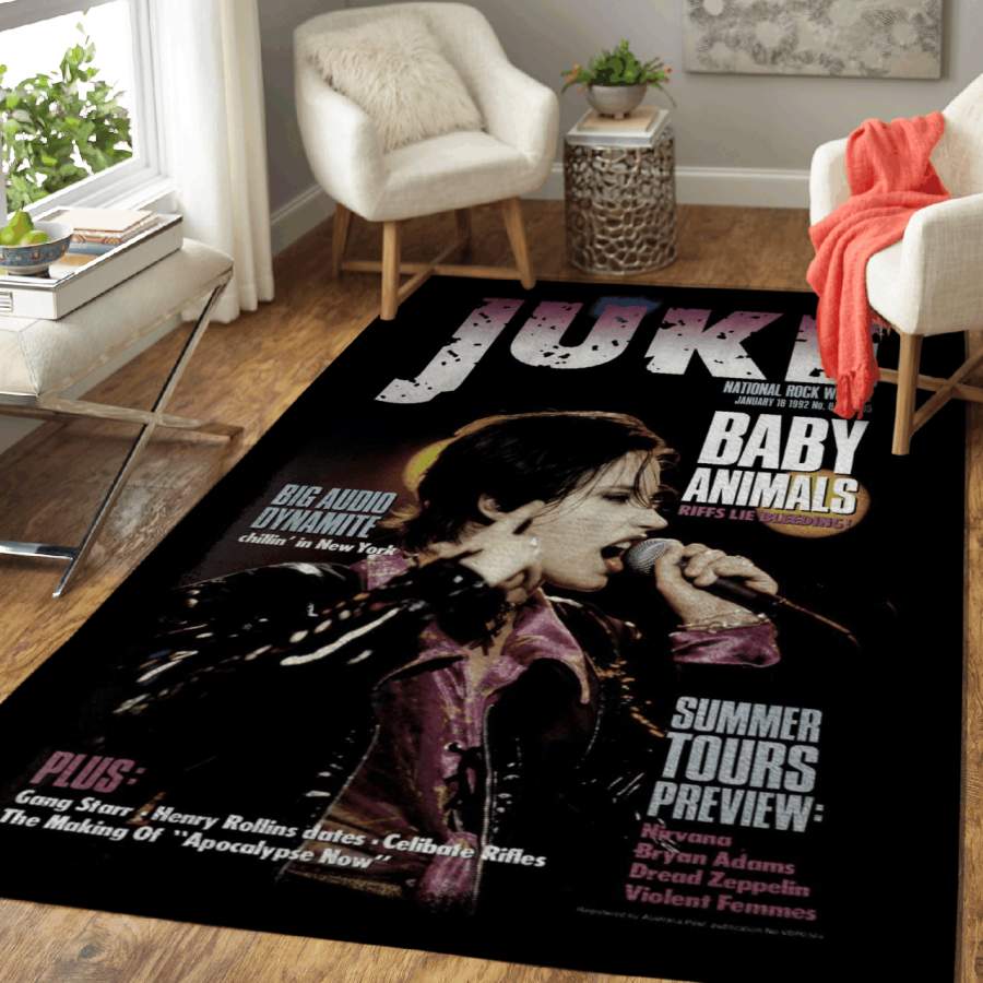 Baby Animals Juke Cover 92 – Music Film And Tv Art For Fans Area Rug Living Room Carpet Floor Decor