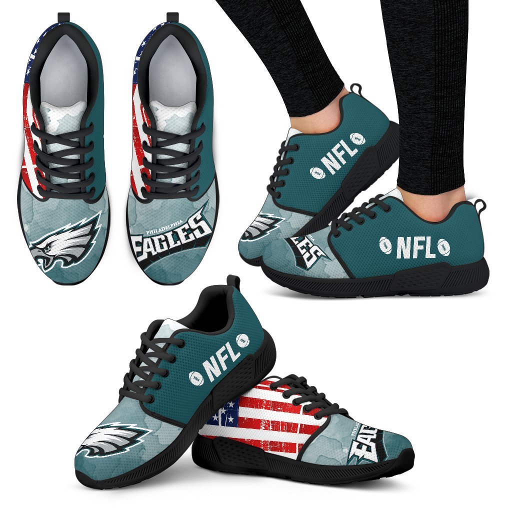 Awesome Fashion Philadelphia Eagles Shoes Athletic Sneakers