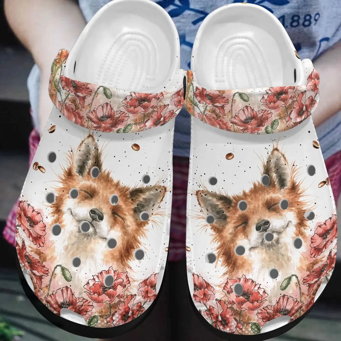 Fox Personalized Clog Custom Crocs C …