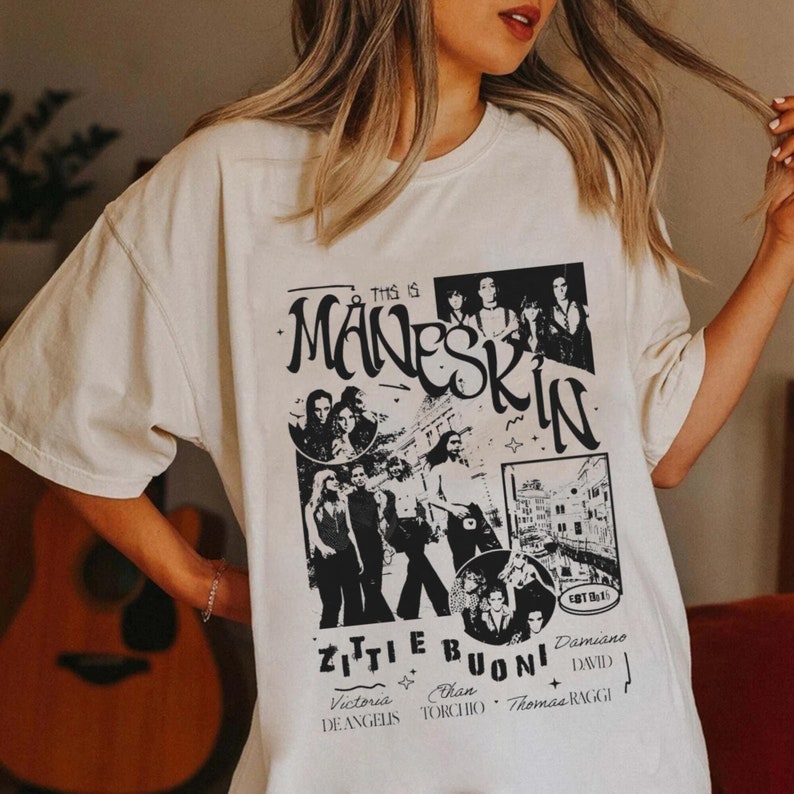 Maneskin Tour 2023 Shirt, Maneskin T-Shirt, Vintage Shirt