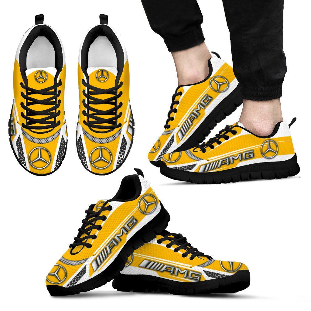 3D Printed Mercedes-Benz NQP-HT Sneakers For Men & Women Ver1 (Yellow)