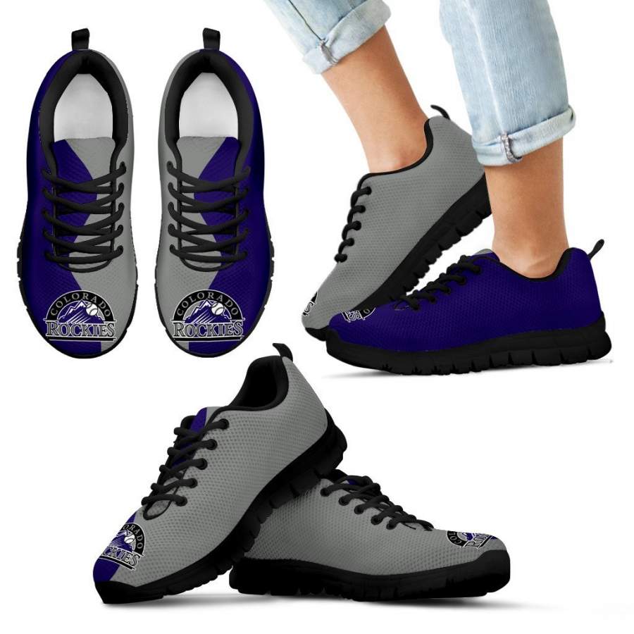 Two Colors Trending Lovely Colorado Rockies Sneakers