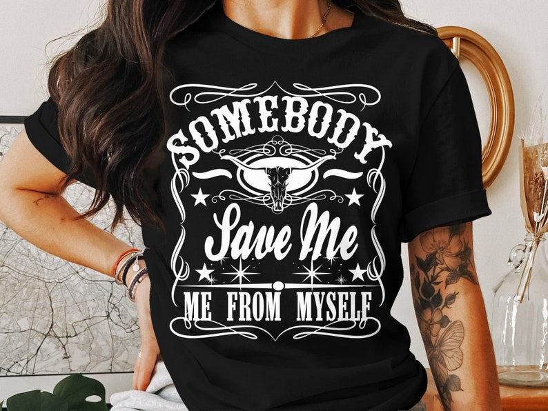 Somebody Save Me, Country Music Shirt, Retro Cowgirl, Jelly Roll