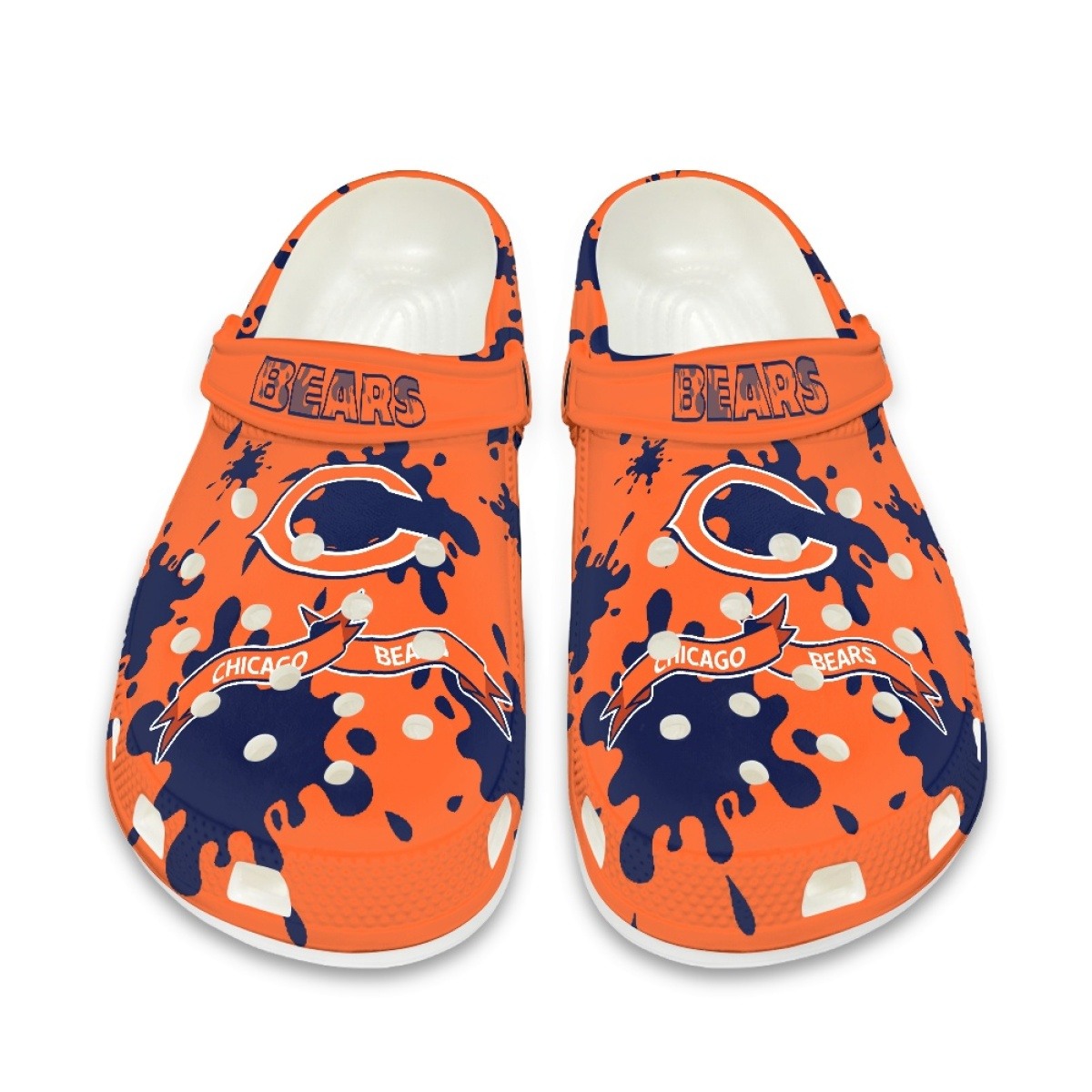 Chicago Bears Shoes Cute Style#4 Crocs Shoes For Fans