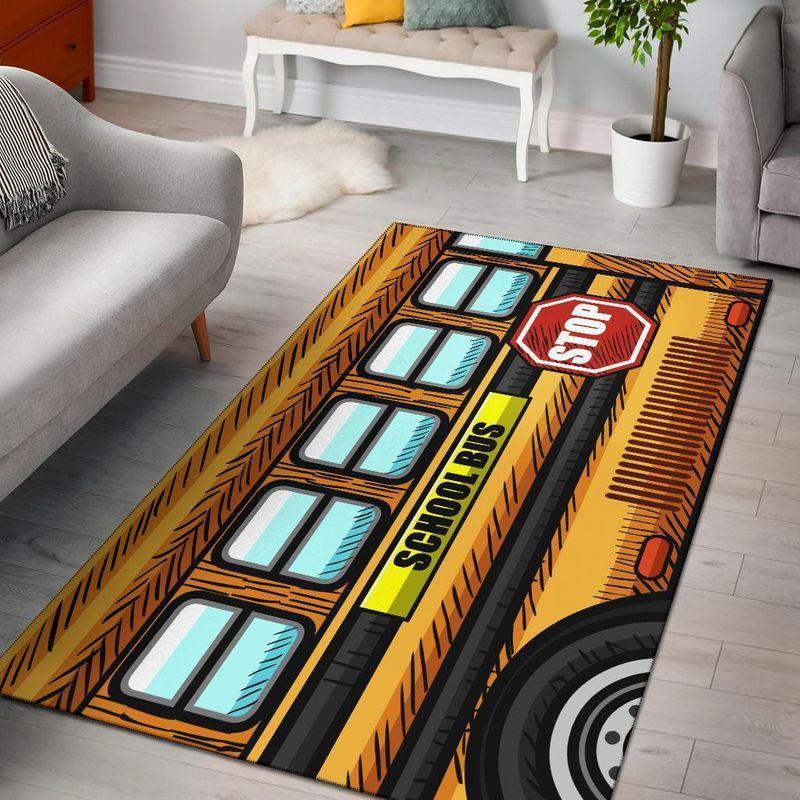 School Bus Area Rug - Themarketfarmer