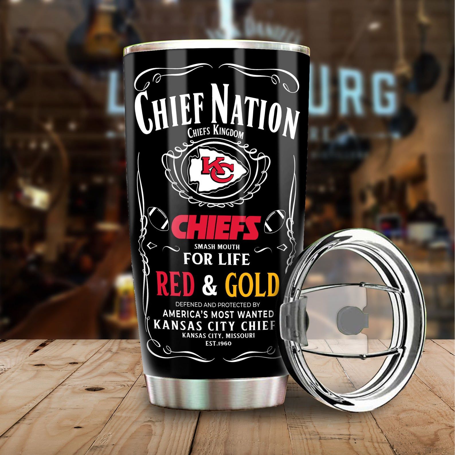 Kansas City Chiefs Stainless Steel Tumbler – Tumbler 20oz