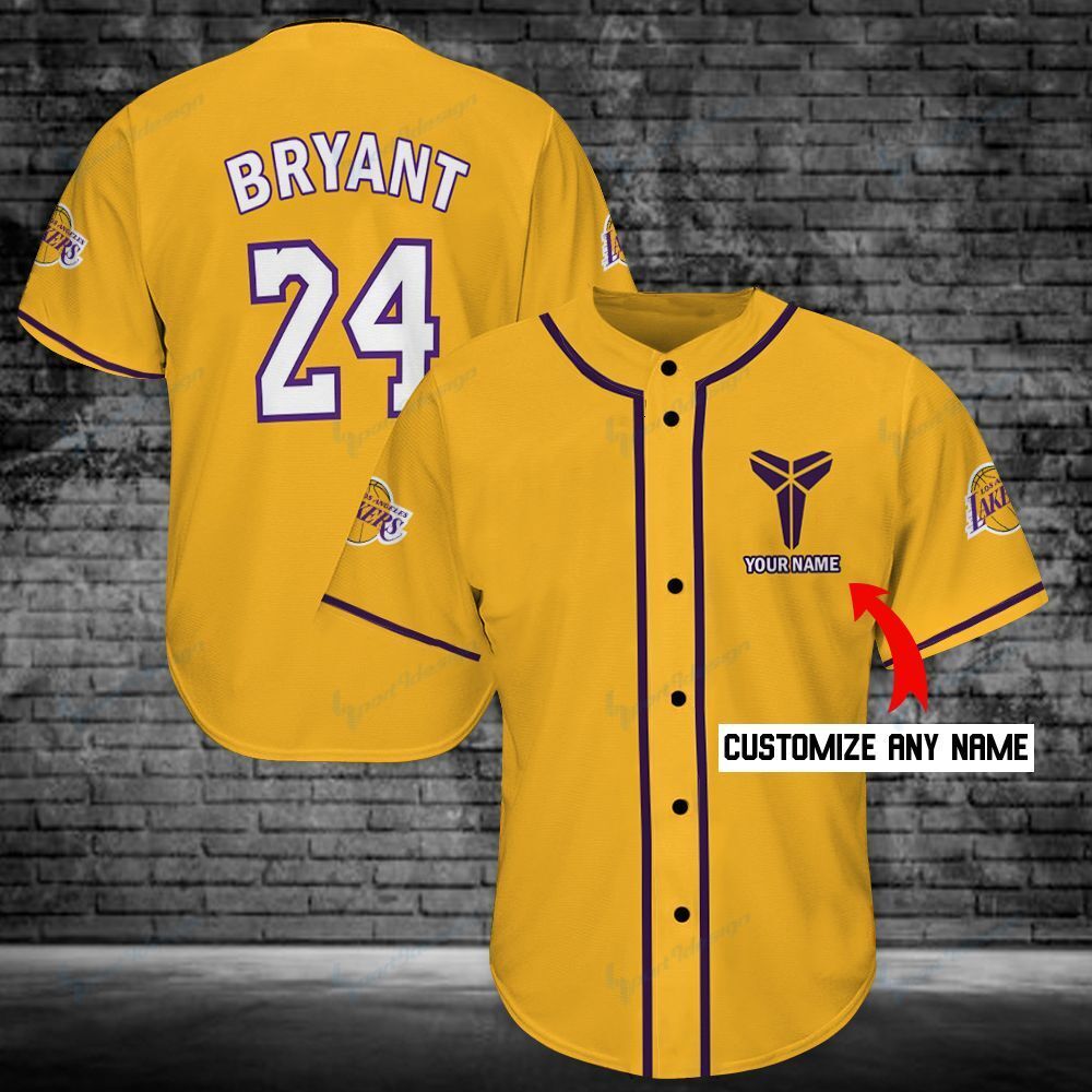 Kobe Bryant Personalized Baseball Jersey Shirt 77