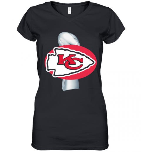 Kansas City Chiefs Super Bowl Women’S V-Neck T-Shirt