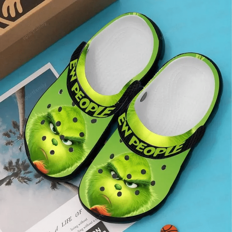 The Grinch Ew People Crocss Crocband Clog Comfortable Water Shoes