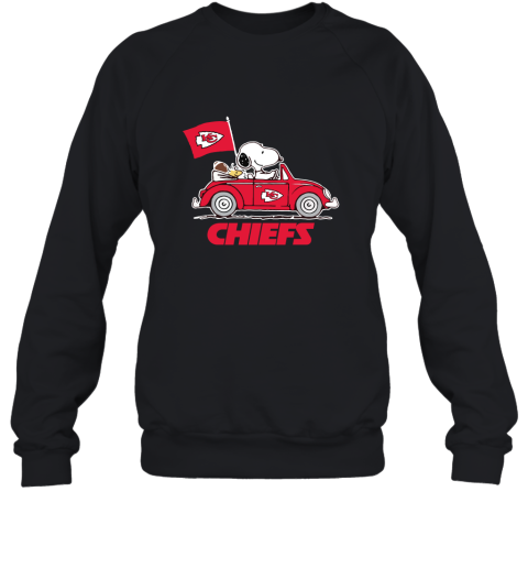 Snoopy And Woodstock Ride The Kansas City Chiefs Car 2D Sweatshirt