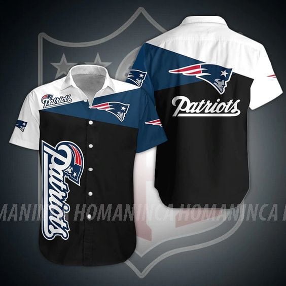 New England Patriots Nfl Hawaiian Summer Shirt, New England Patriots Shirt, New England Patriots Fan Hawaiian Shirt Short K96H21