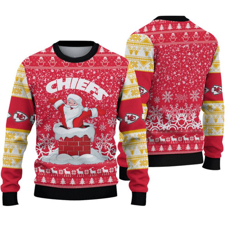 Kansas City Chiefs Santa Christmas Sweatshirt