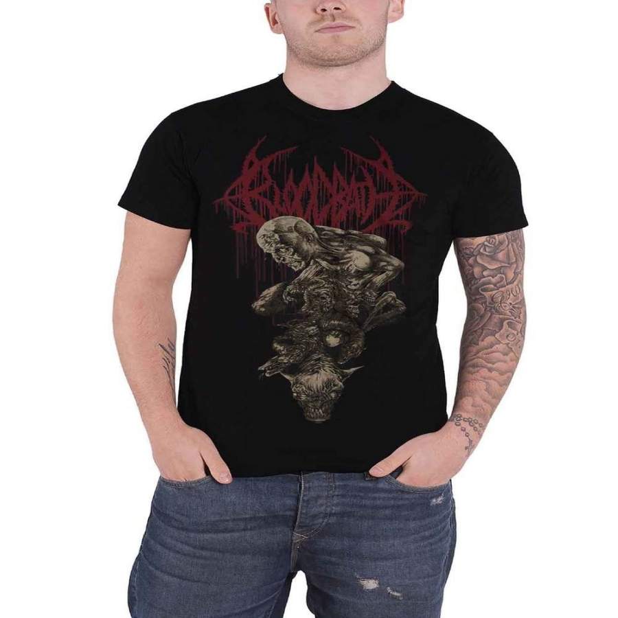 Bloodbath T Shirt Nightmare Band Logo Mens Black