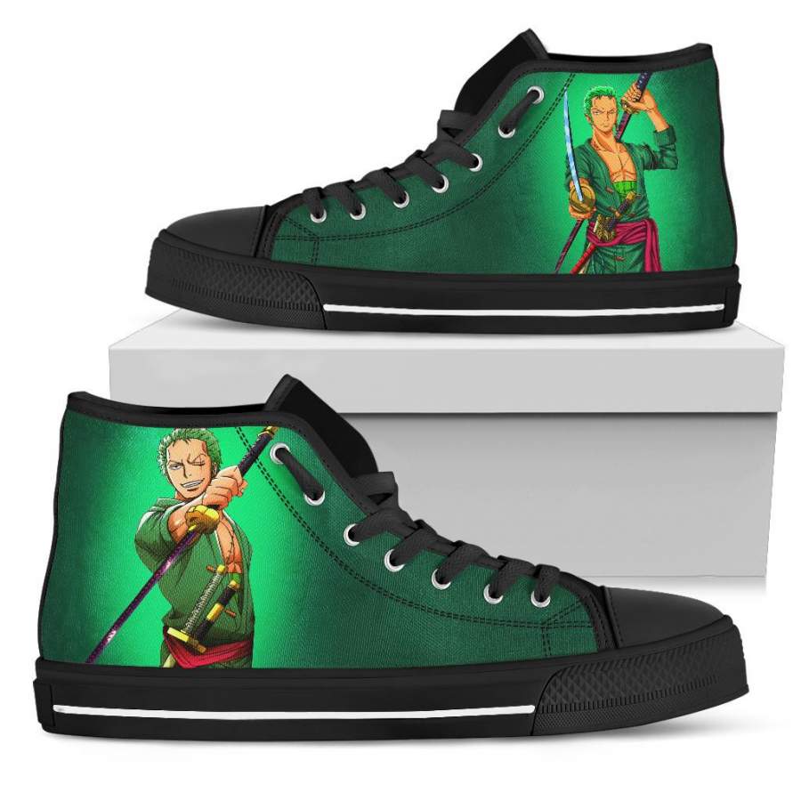 One Piece High-Top Shoes Roronoa-Zoro Sneakers Anime Gift H01203