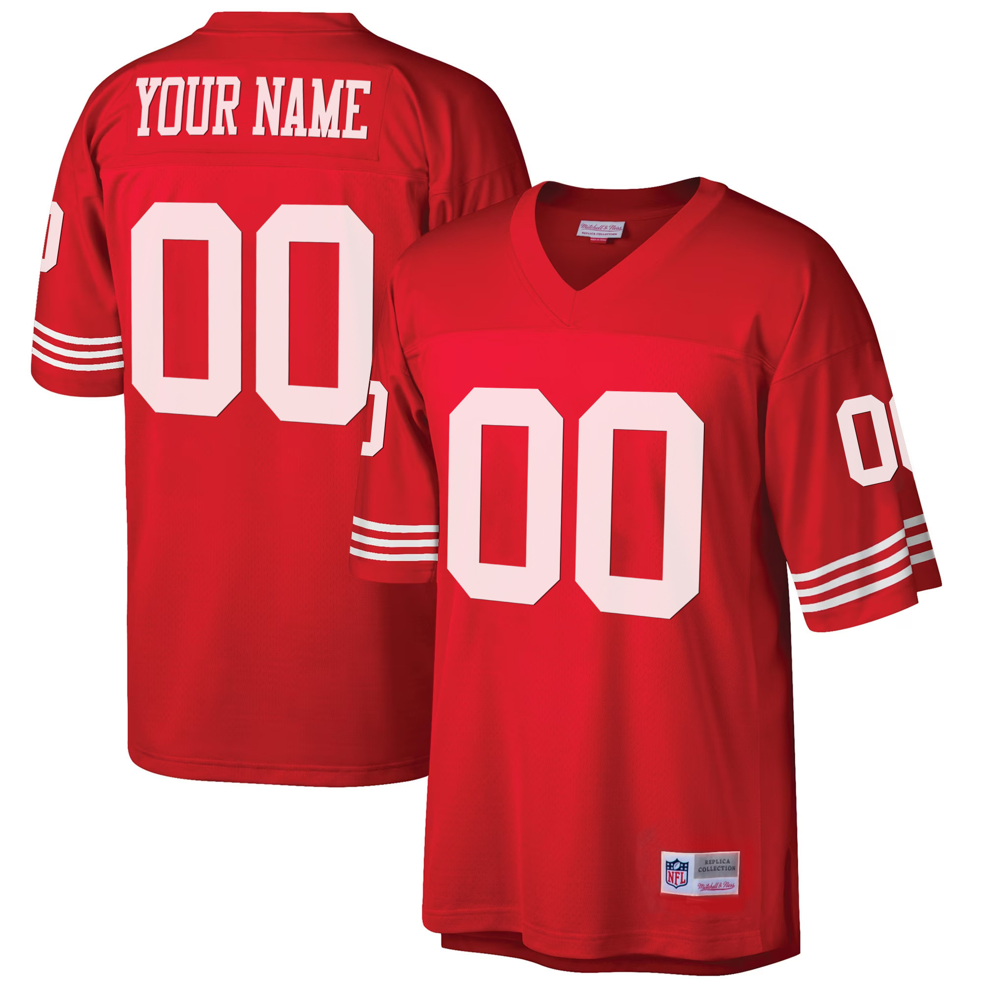 49Ers 1990 Big & Tall Custom Jersey – All Stitched