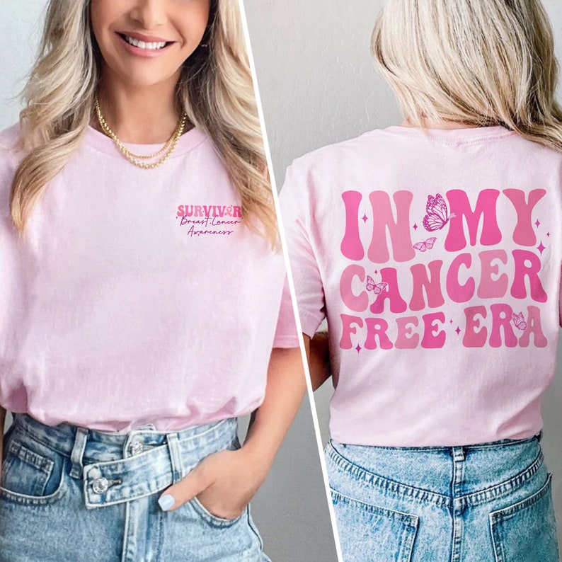 In My Cancer Free Era Shirt, Breast Cancer Awareness T-Shirt, Pink Ribbon, Cancer Survivor Gift, Warrior T-Shirt, Cancer Support Team Shirt