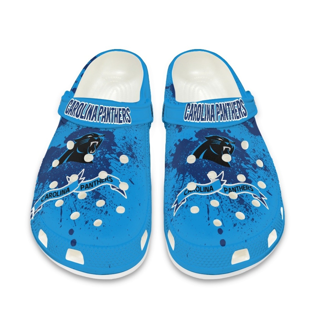 Carolina Panthers Shoes Cute Style#2 Crocs Shoes For Fans