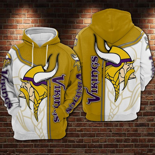 Minnesota Vikings 77 Unisex 3D Hoodie Gift For Fans