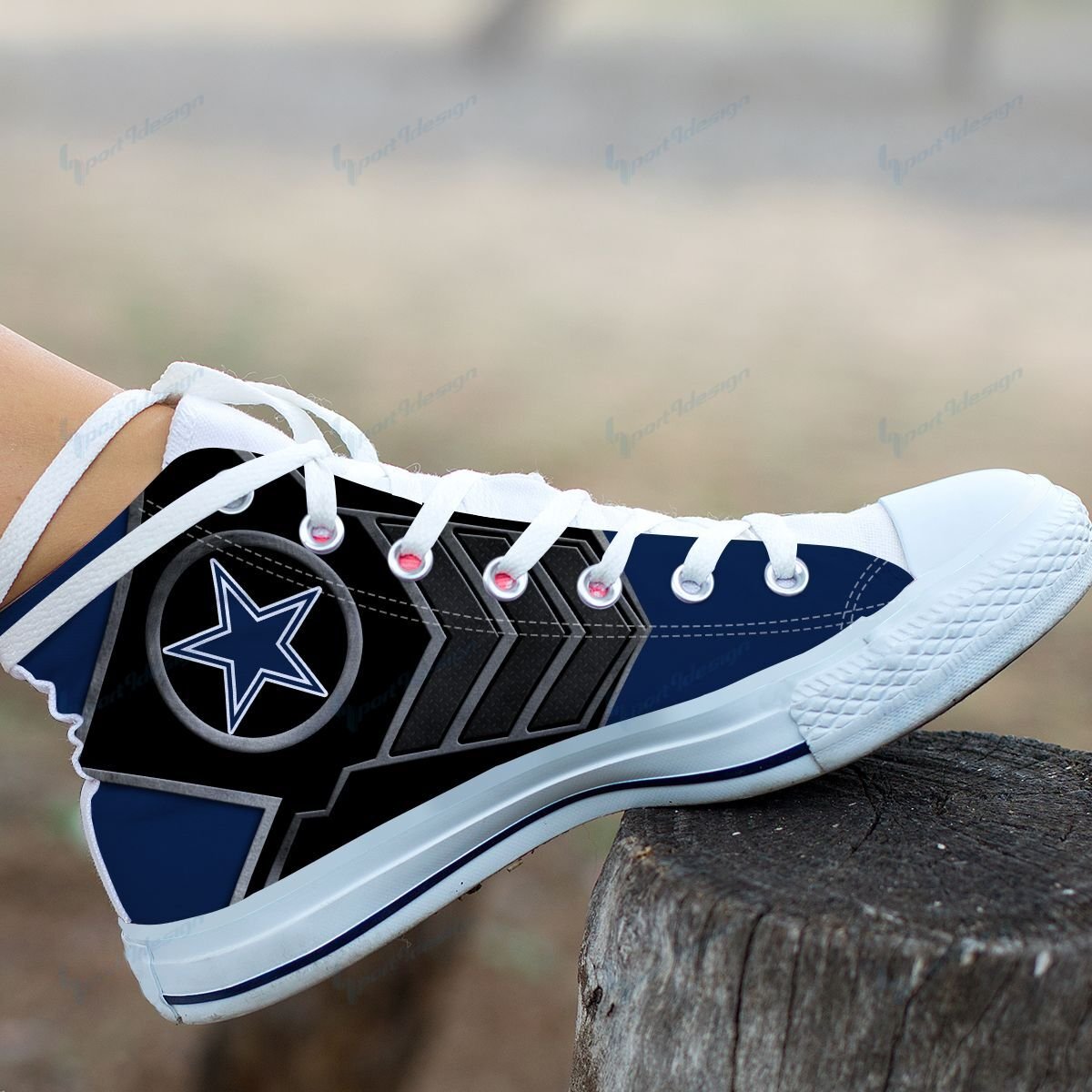 Dallas Cowboys High Top Shoes 010