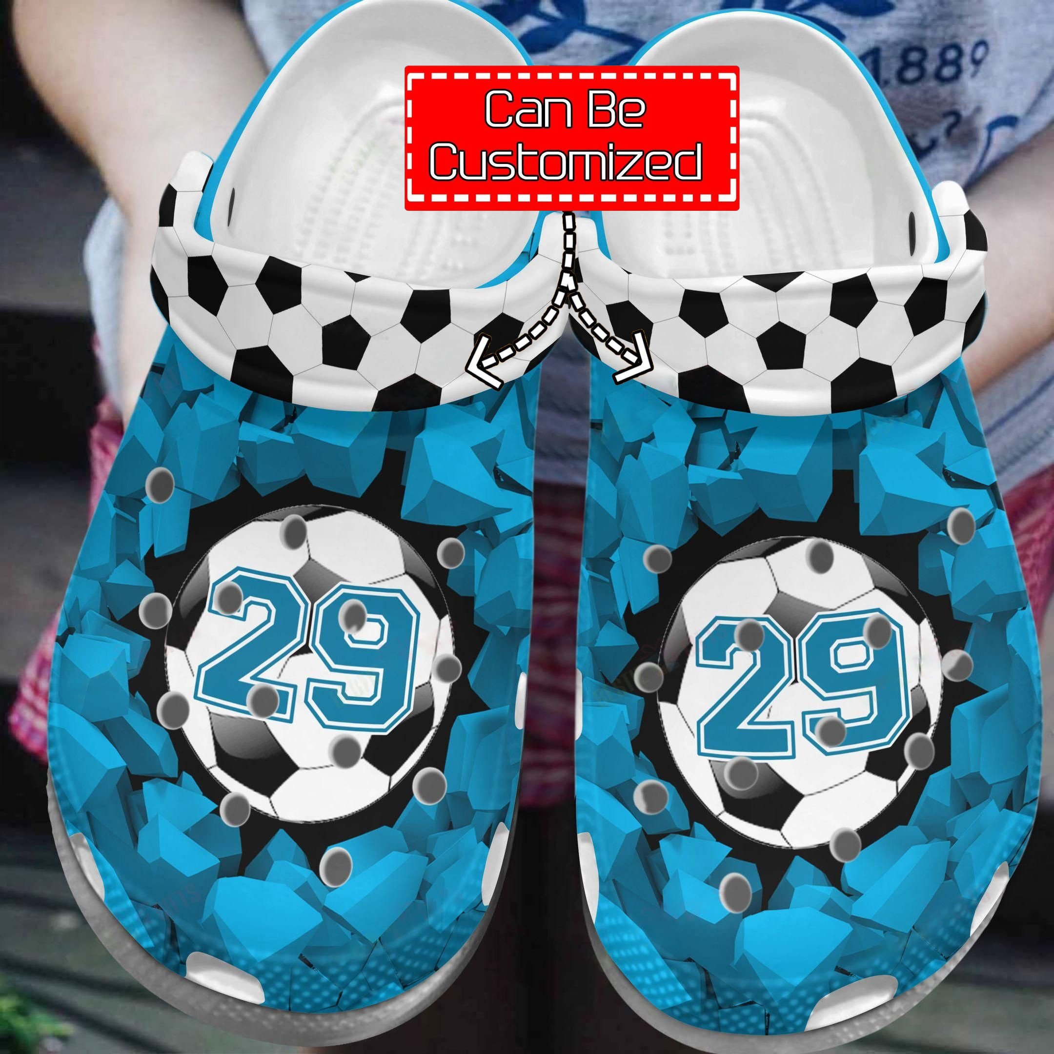 Soccer Crocs – Personalized Soccer Sole Soccer Is My Passion Clogs Shoes