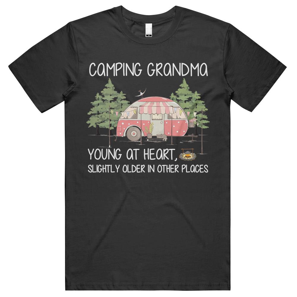 Camping Grandma Matching Camp Family Camper Cool Vintage T Shirts