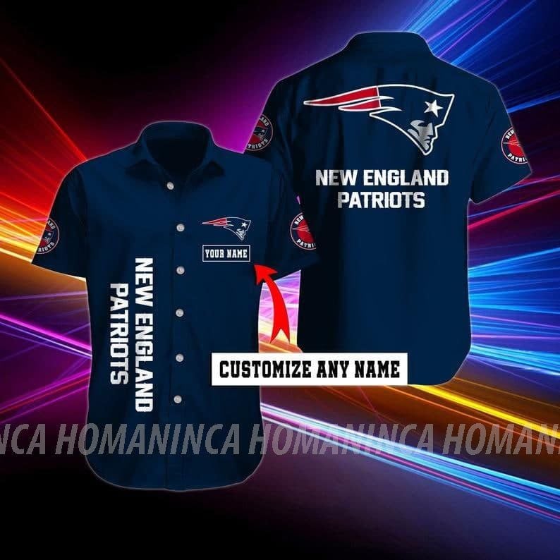 New England Patriots Nfl Hawaiian Summer Shirt, New England Patriots Shirt, New England Patriots Fan Hawaiian Shirt Short K96N19