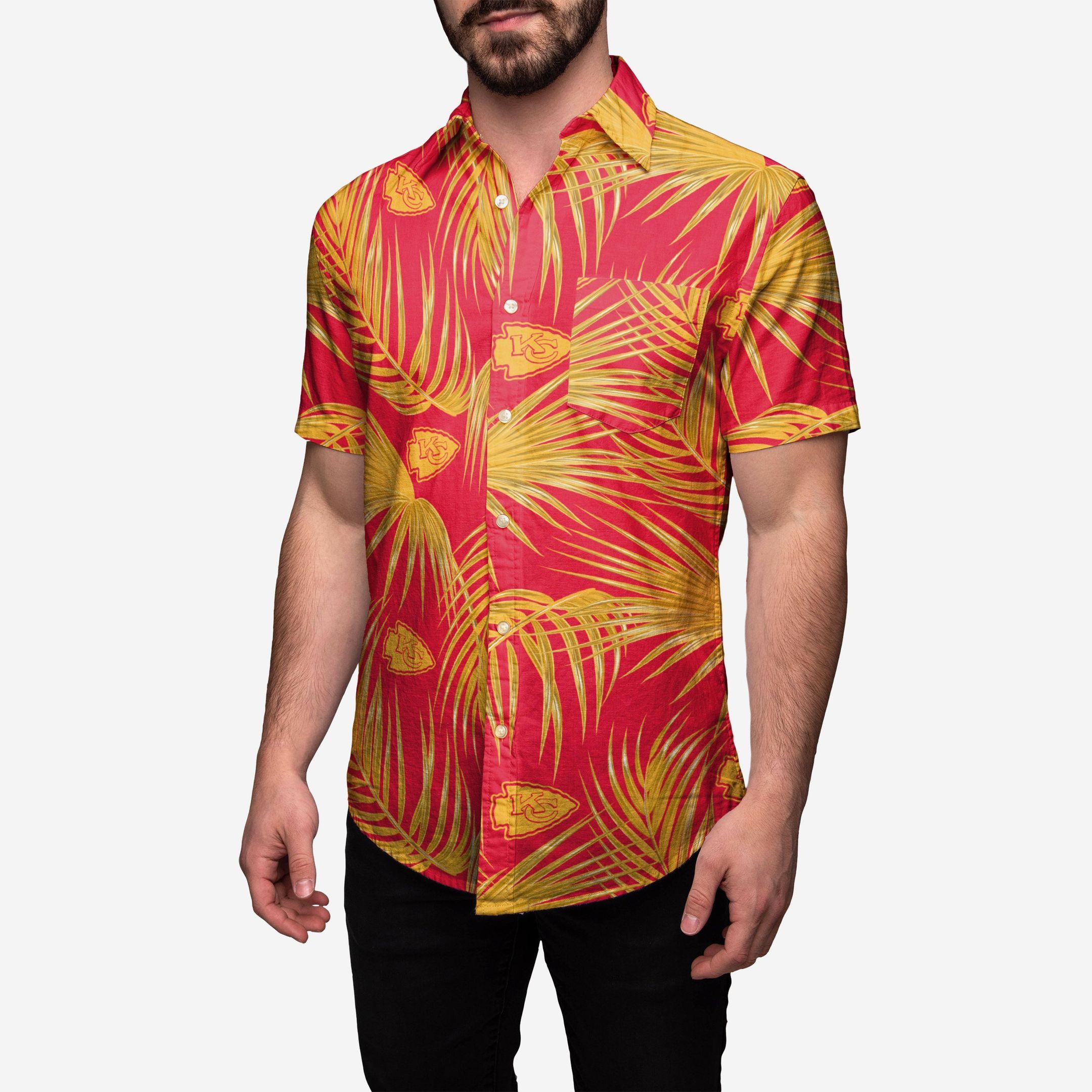 Kansas City Chiefs Hawaiian Aloha Shirts Button Up Shirt