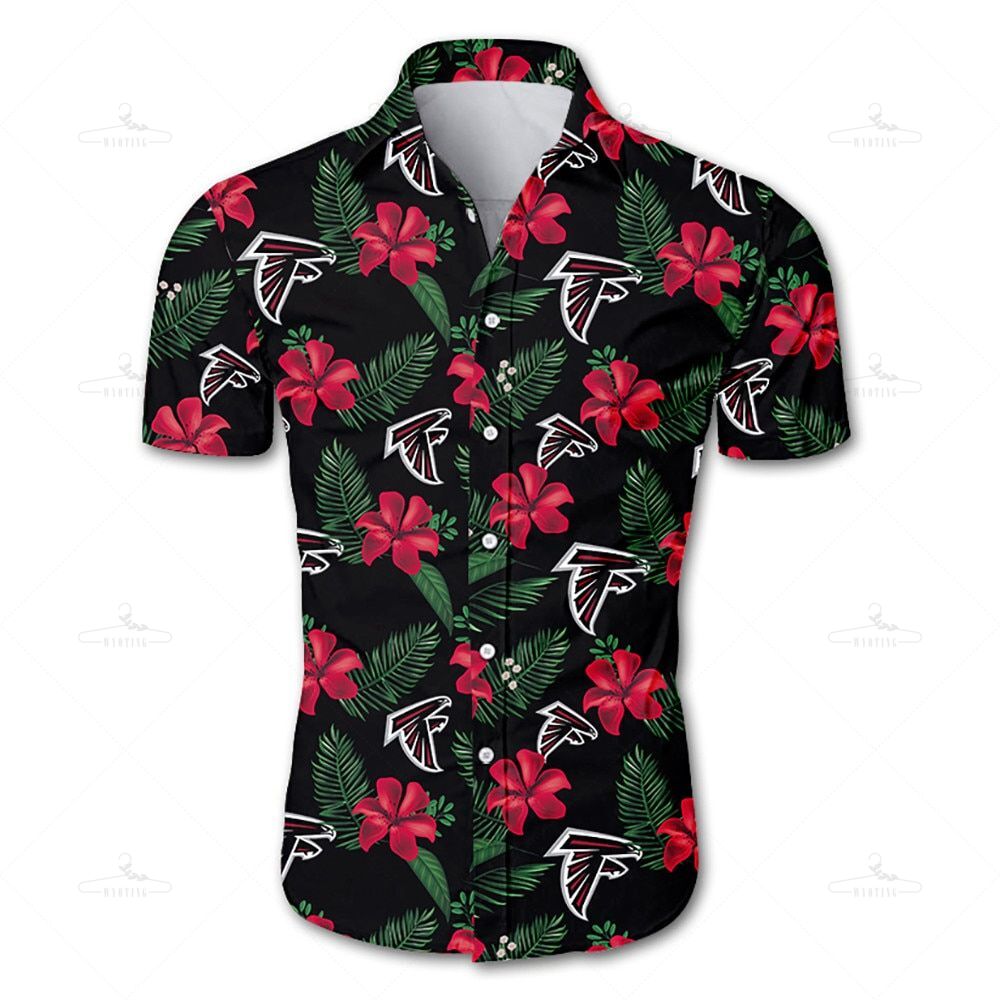 Atlanta Falcons Hawaiian Shirt Tropical Flower Summer 2020