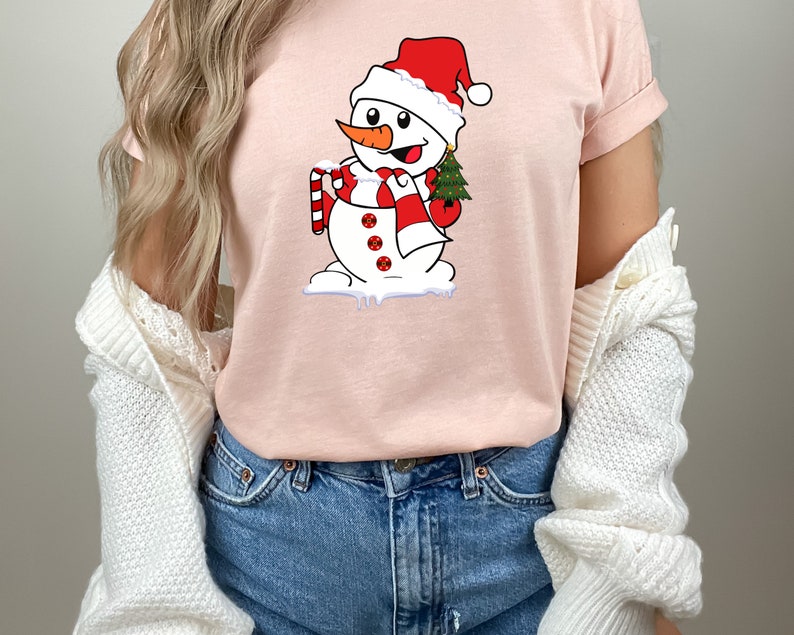 Snowman Christmas Shirt, Christmas Tree Shirt, Christmas T-Shirt, Christmas Shirt For Women, Snowman Tshirt, Christmas Shirt Christmas Decor Ideas