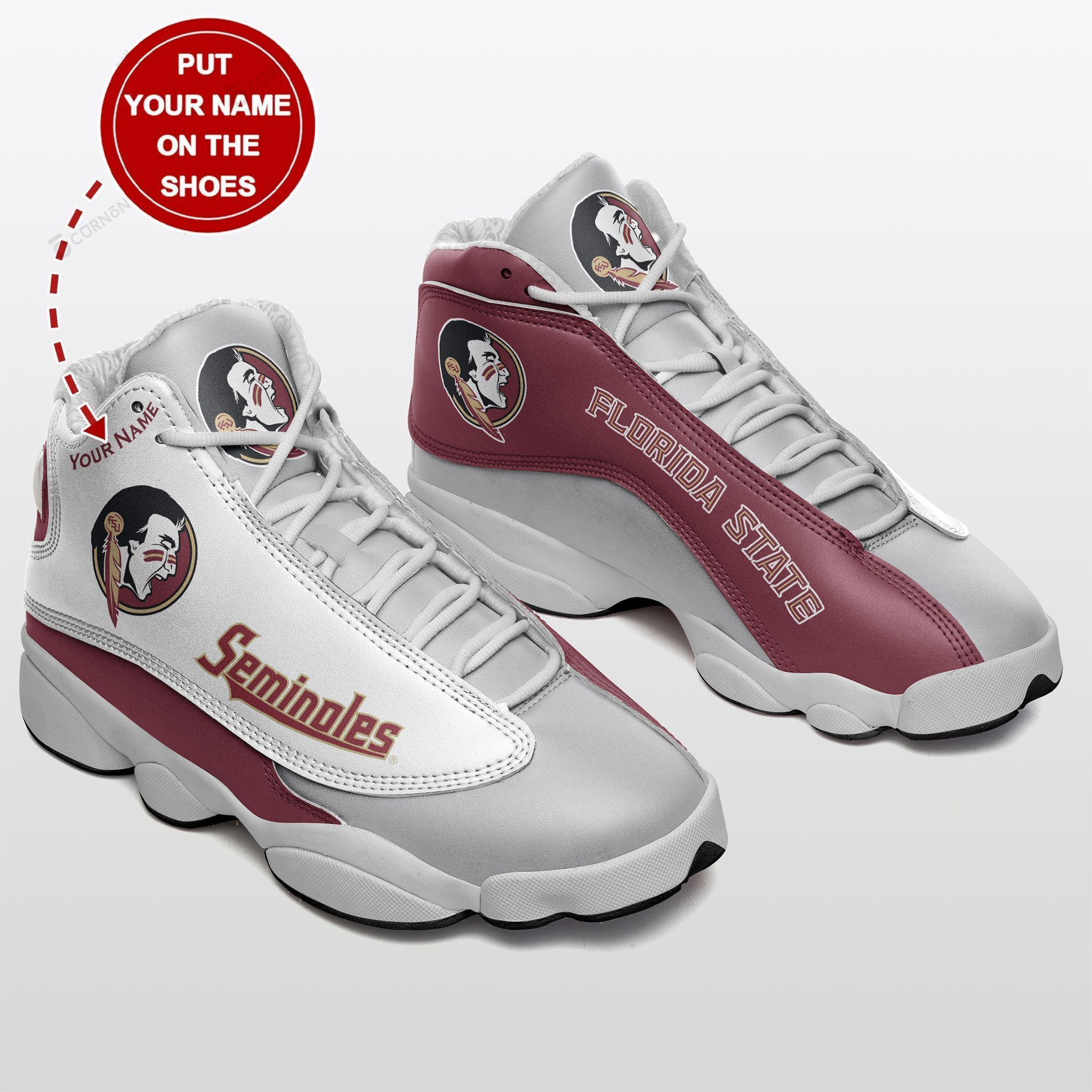 Florida State Seminoles Personalized Air JD13 Sneakers 091