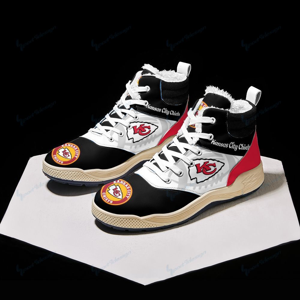 Kansas City Chiefs Winter High Top Fashion Sneaker 03