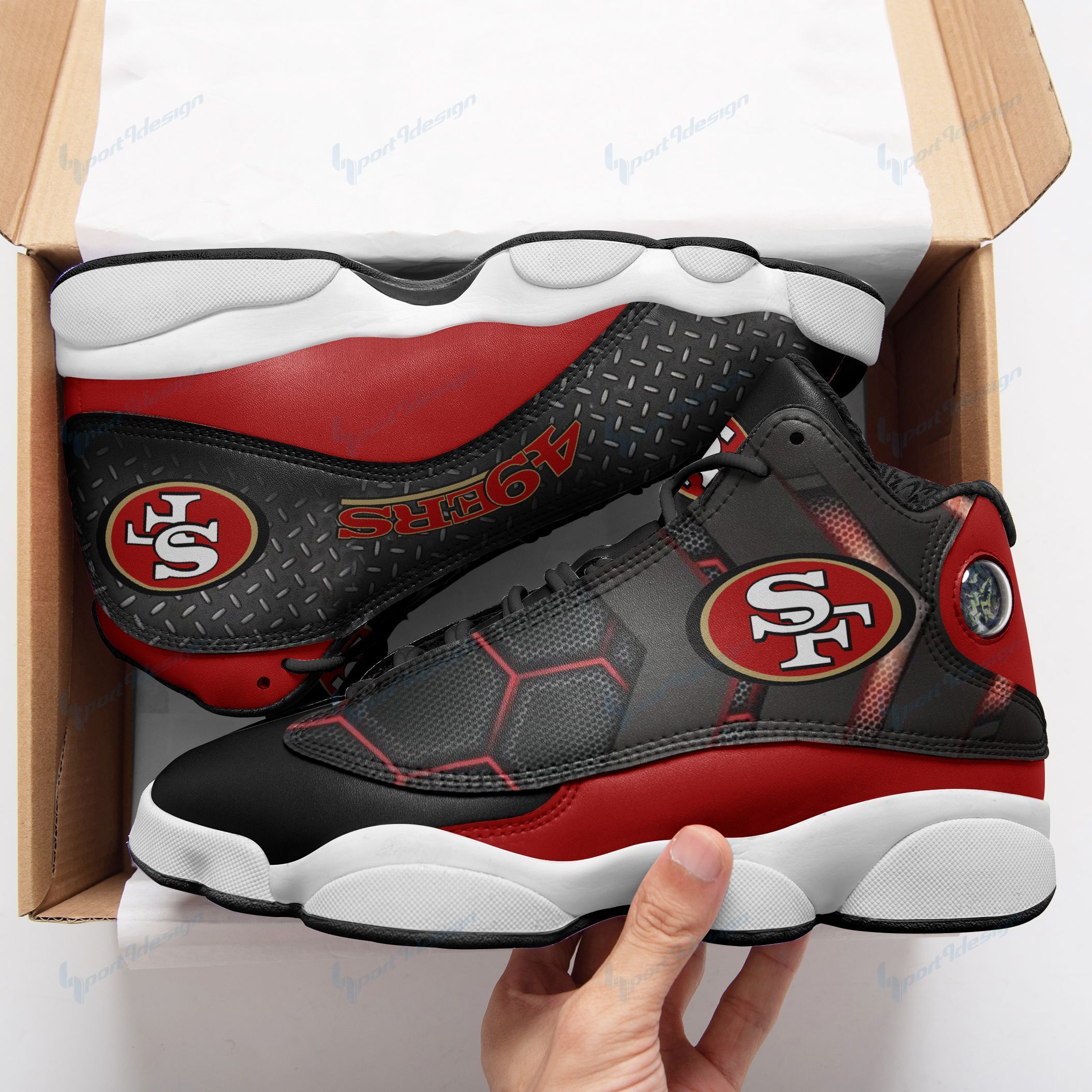 San Francisco 49ers Air JD13 Sneakers 340