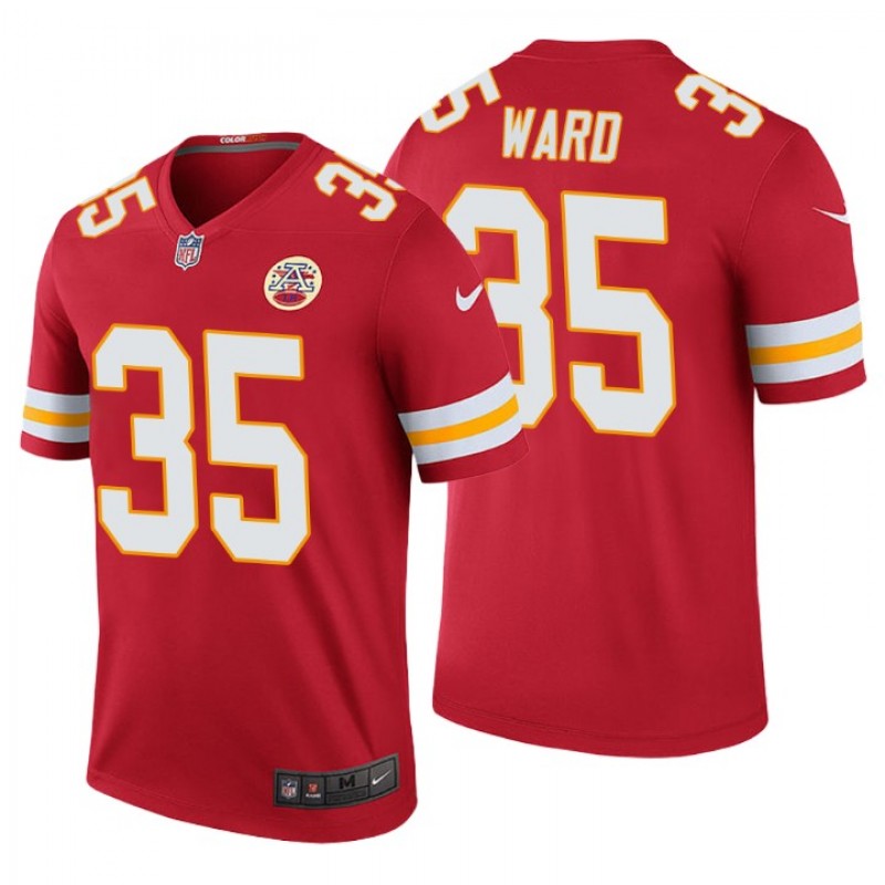 Men Charvarius Ward Kansas City Chiefs Color Rush Legend Red Jersey – All Stitched, Embroidery