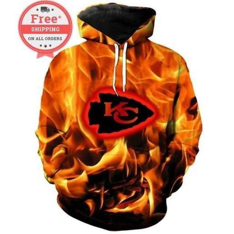 Kansas City Chiefs Football Team Print Hoodie 3D Style957 All Over Printed