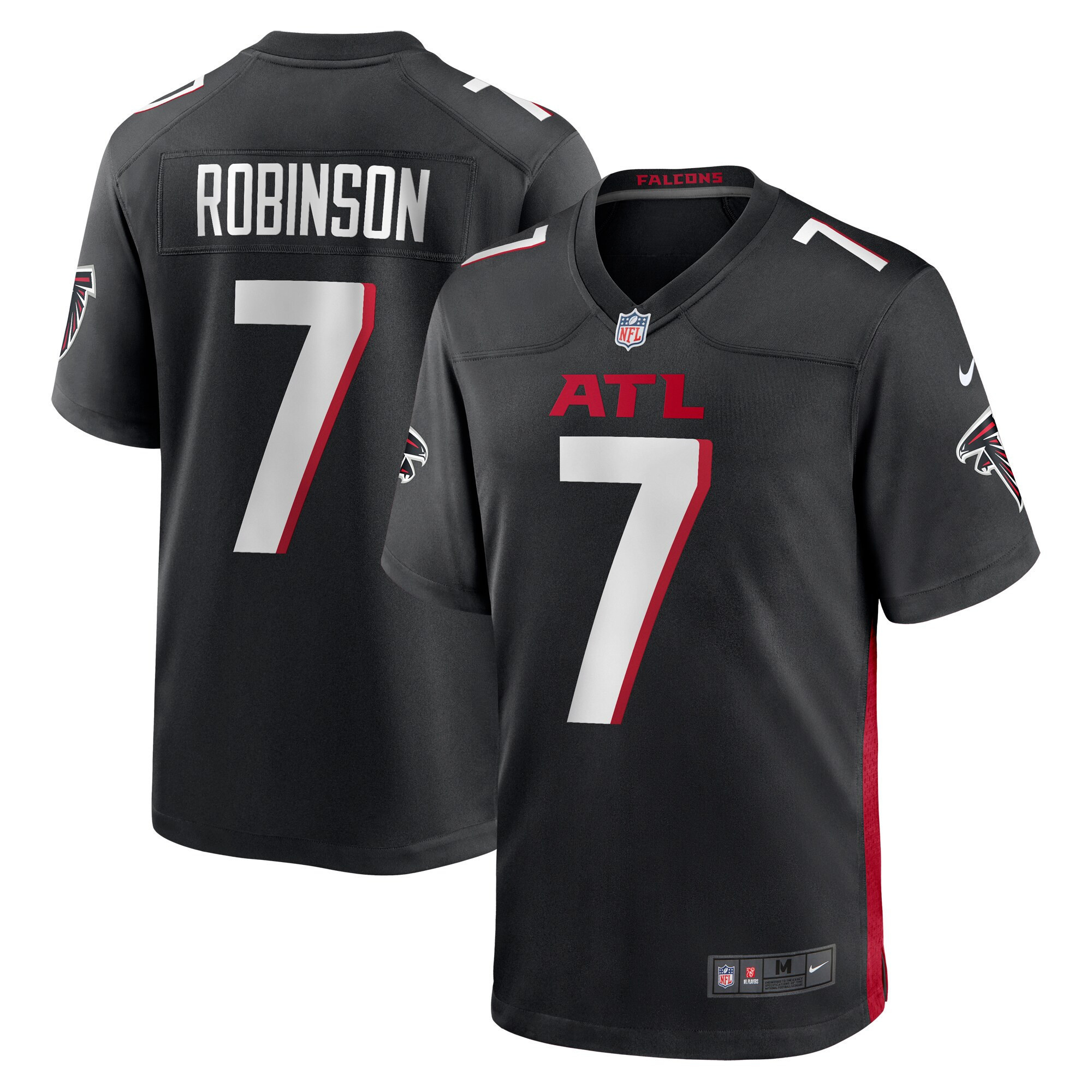 Atlanta Falcons Black Game Jersey – All Stitched