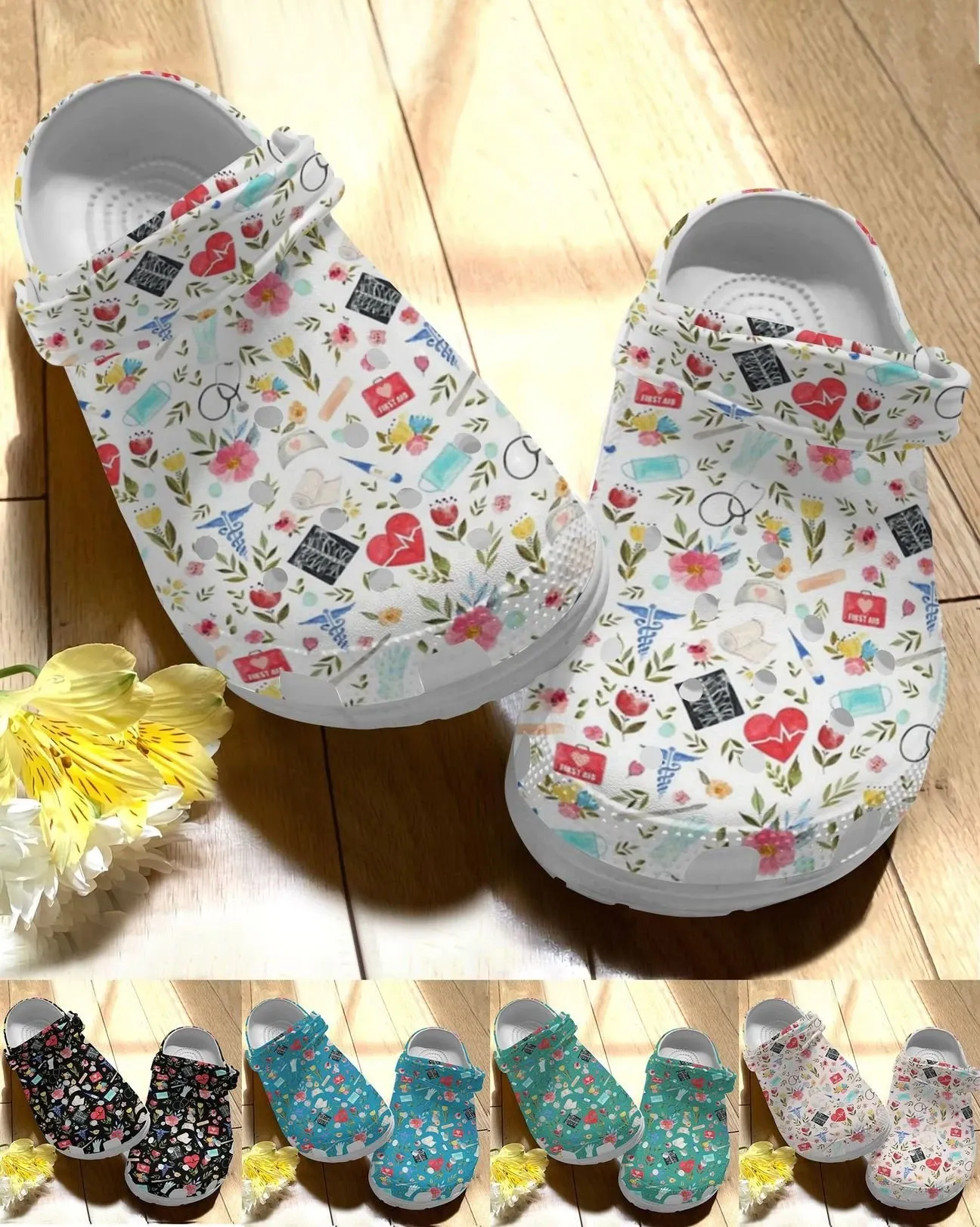 Nurse Dog Personalize Clog Custom Cr &hellip;
