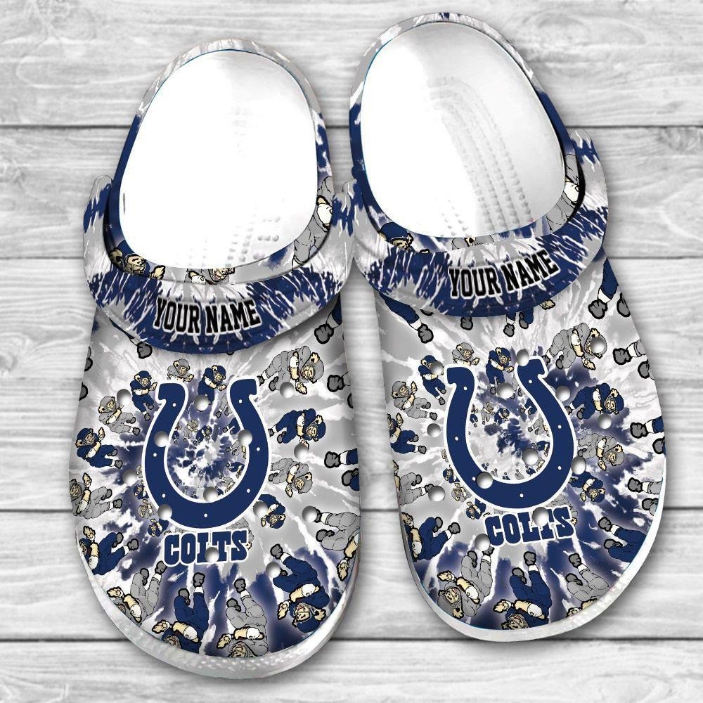 Indianapolis Colts Grateful Dead Custom Personalized Crocs Classic Clogs Shoes