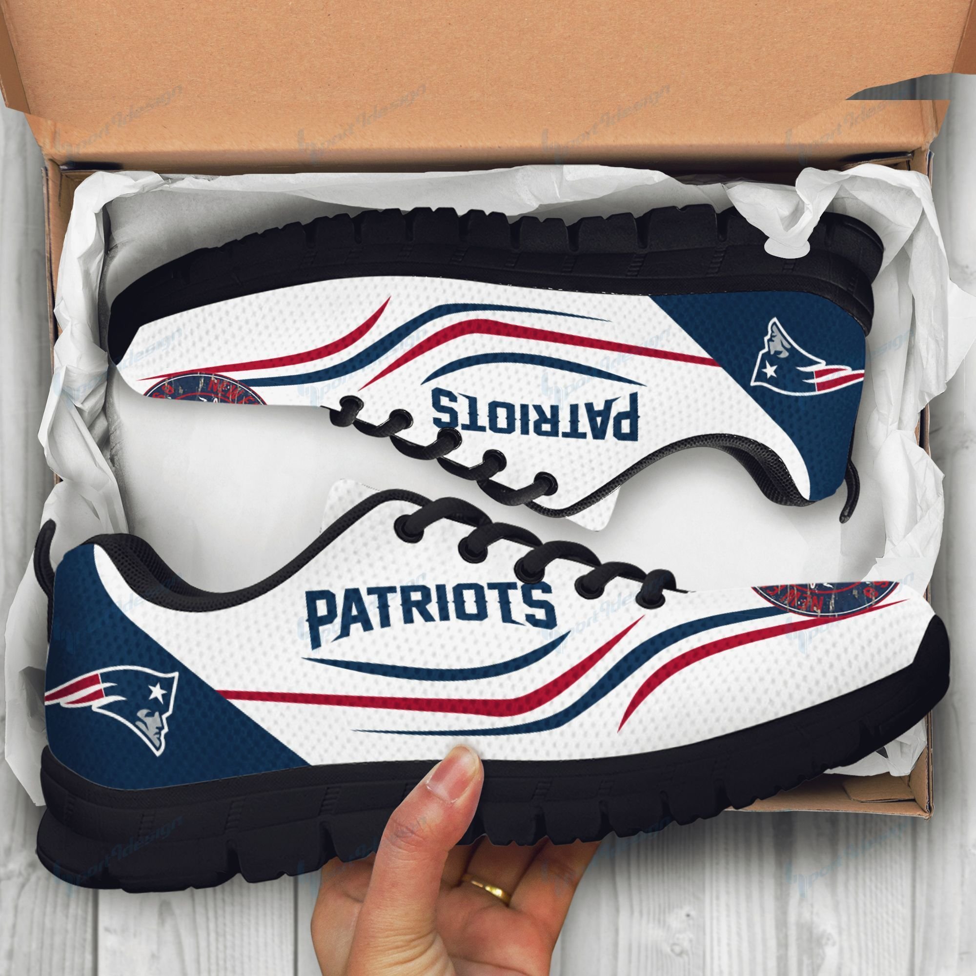 New England Patriots Style Sneakers