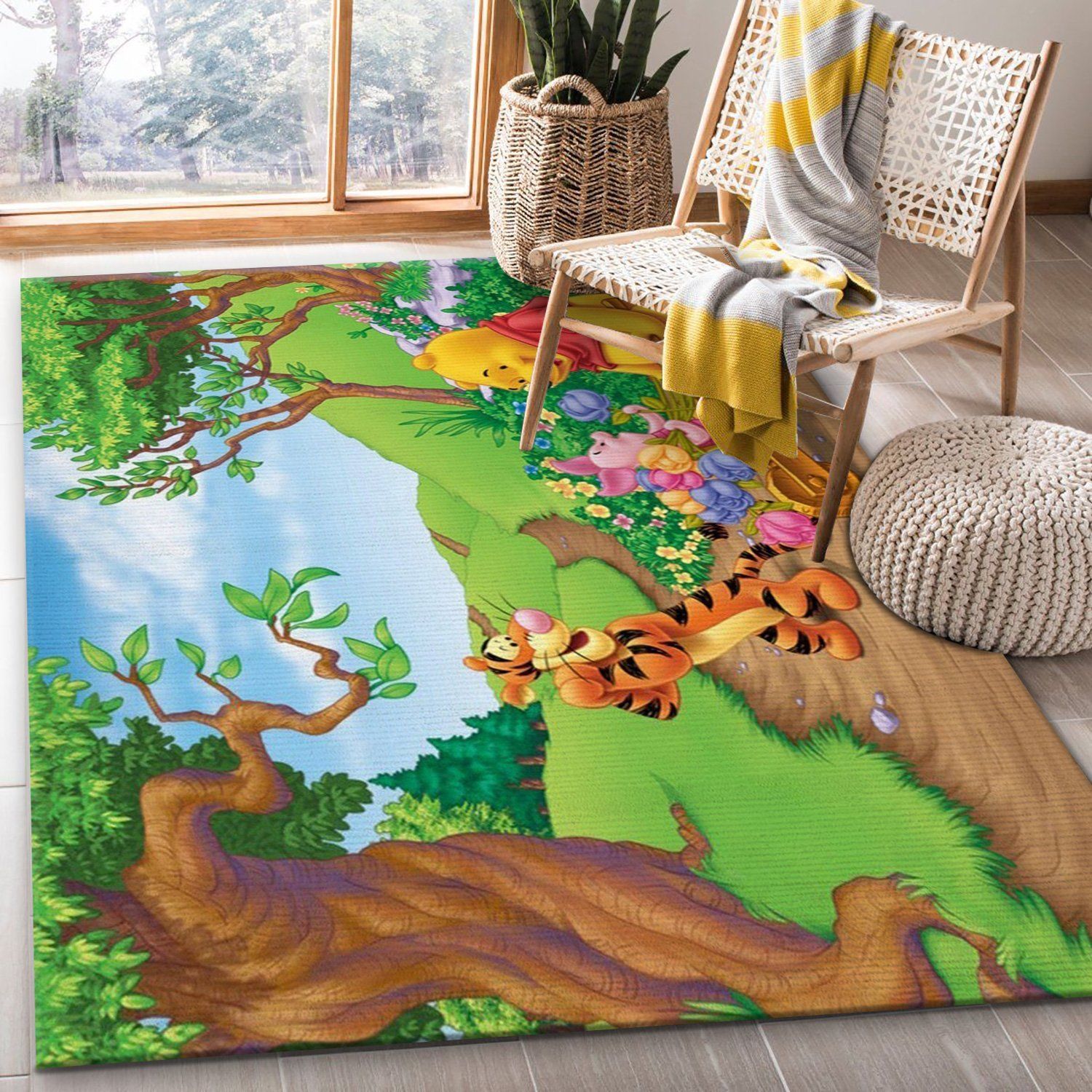 Winnie The Pooh Ver15 Rug Bedroom Rug Floor Decor Home Decor Area Rug For Living Room Bedroom Rug Home Decor