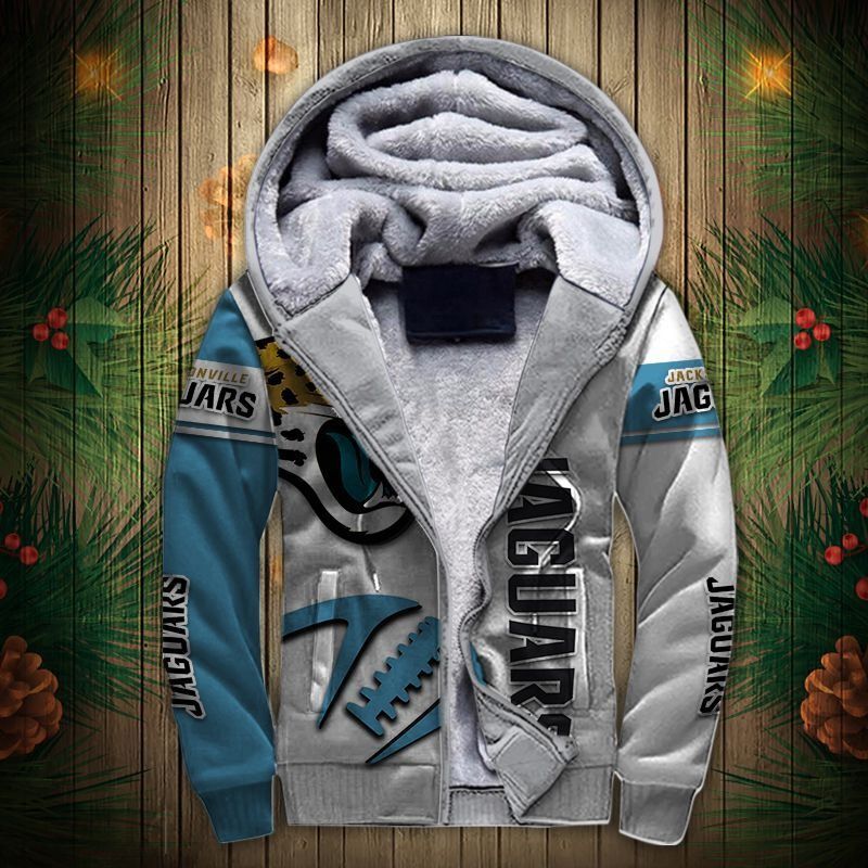 Jacksonville Jaguars Fleece Jacket 3D Graphic Balls