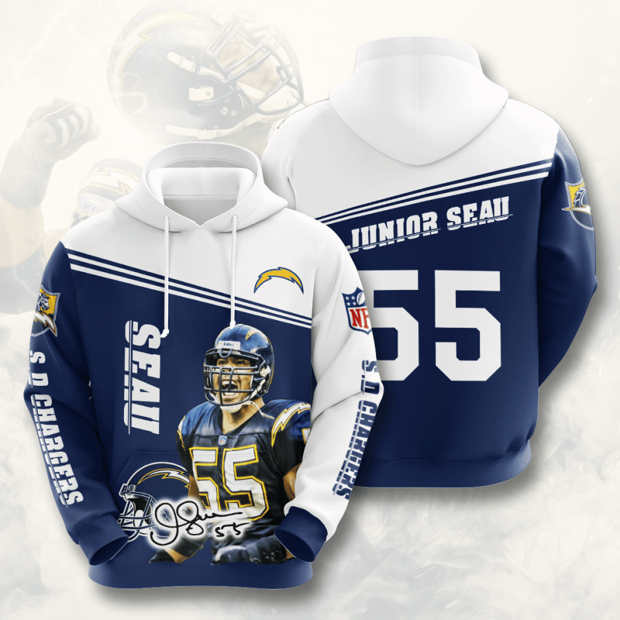 Junior Seau Los Angeles Chargers 9 Unisex 3D Hoodie Gift For Fans