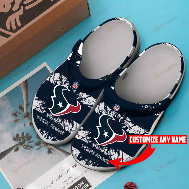 Houston Texans Custom Name Crocs Crocband Clog Comfortable Shoes – Aop Clog